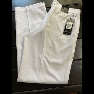 NWT mens adidas white golf pants Sz 34x32 MSRP $79
